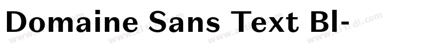 Domaine Sans Text Bl字体转换